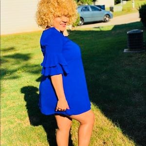 Royal blue dress